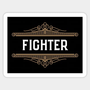 Fighter Character Class Roleplaying Addict - Tabletop RPG Vault Sticker